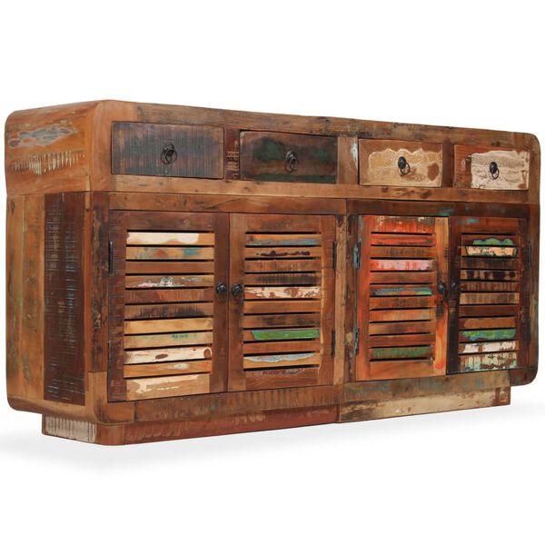 vidaXL Бюфет, регенерирано дърво масив, 150x35x75 cм