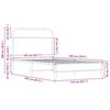 vidaXL Рамка за легло без матрак 107x203 см дъб сонома инженерно дърво
