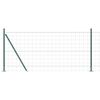 vidaXL Европейска ограда с бетонна основа 10 x 1 m Зелено Мрежа