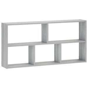 vidaXL Стенен рафт Сив Сонома 102 x 17 x 50 см Инженерна дървесина