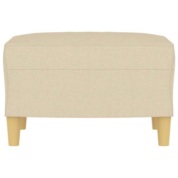 vidaXL Табуретка, кремава, 60x50x41 см, плат