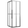 vidaXL Душ кабина, полуматирано ESG стъкло, 80x80x180 см