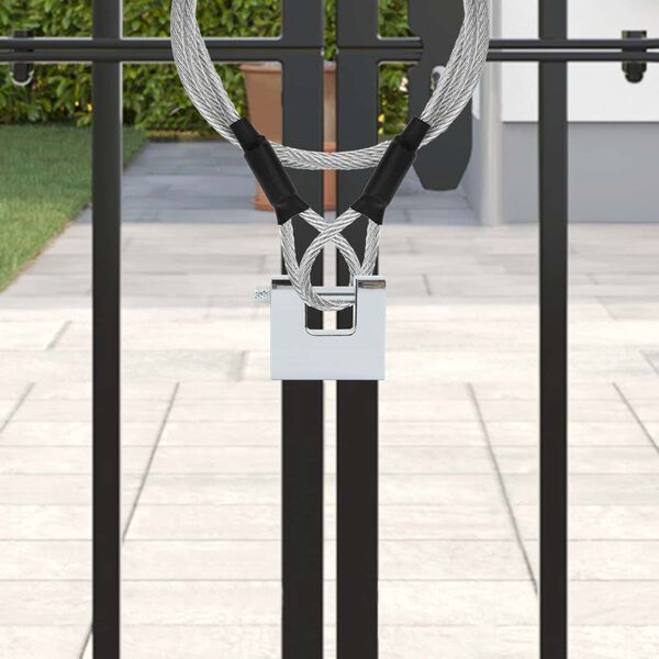 vidaXL Катинар 6 pcs Сребрист 4,2 x 1,9 x 4 см Желязо