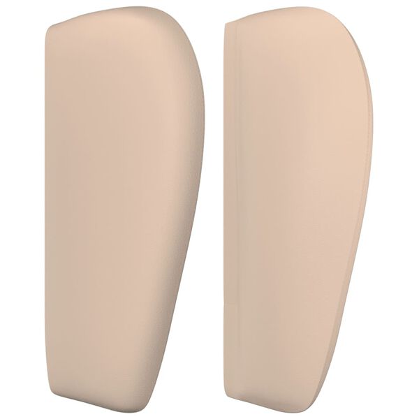 vidaXL Горна табла с уши, капучино, 93x23x78/88 см, изкуствена кожа