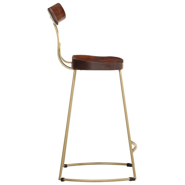 vidaXL Бар табуретки, 2 бр, 49x43x88 см, мангово масив дърво