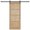 vidaXL Преплъзваща се врата ORKDAL Кафяво 83 x 202 см