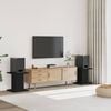 vidaXL Стойки за тонколони 2 бр черни 30x30x40 см инженерно дърво