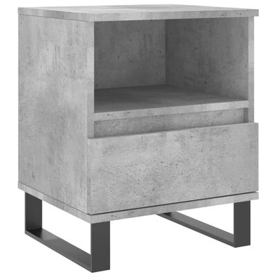 vidaXL Нощни шкафчета 2 бр бетонно сив 40x35x50 см инженерна дървесина