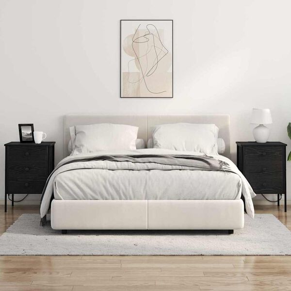 vidaXL Нощен шкаф Черния дъб 42 x 41 x 61 см Инженерно дърво