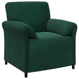 vidaXL Диван с едно seating Тъмнозелено 88 x 83 x 95 см Кадифе