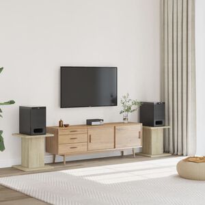 vidaXL Стойки за тонколони 2 бр сонома дъб 30x30x40 см инженерно дърво