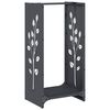 vidaXL Стойка за дърва, 40x30x80 см, студеновалцувана стомана