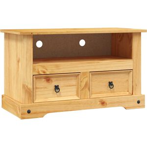 vidaXL ТВ шкаф, мексикански бор, стил Корона, 91x43x56 cм