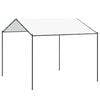 vidaXL Шатра 4 x 4 x 2,6 м Бяло Стомана и полиester 180 gsm
