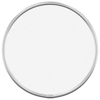 vidaXL Стенно огледало, сребро Ø 20 см, кръгло