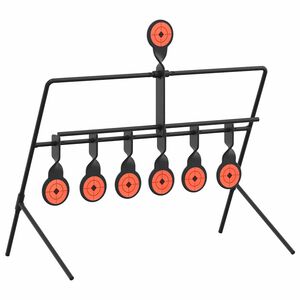 vidaXL Цел за нулиране Черно 38 x 20,5 x 33 см Стомана
