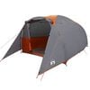 vidaXL Семейна палатка тунелна 6 местна сиво-оранжева водоустойчива