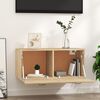 vidaXL Стенен шкаф, дъб сонома, 80x36,5x35 см, инженерно дърво