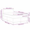 vidaXL Легло с пружинирана основа Светлосив и бял 203 x 120 x 88 см