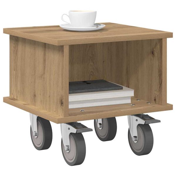 vidaXL ТВ стойка Дъб 37 x 35 x 35 см Инженерно дърво