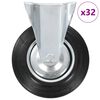 vidaXL 32 бр фиксирани колела, 200 мм