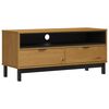 vidaXL ТВ шкаф "FLAM" 110x40x50 см бор масив