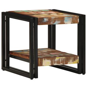 vidaXL Масичка за кафе 40 x 40 x 38 cm Солидно възстановено дърво