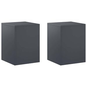 vidaXL Стойка за растения 2 pcs Антрацит 30 x 30 x 40 cm