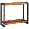 vidaXL Конзолна маса с рафт 90 x 33 x 75 см Солидно възстановено дърво