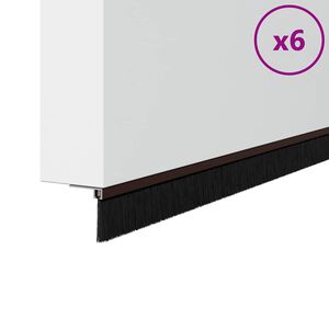 vidaXL Запечатващи четки за врата с винтово закрепване 6 бр. 100 cm