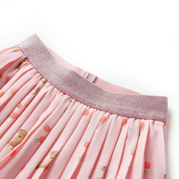 Детска плисирана пола, светлооранжева, 116