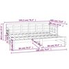 vidaXL Разтегателна кушетка, борово дърво масив, 2x(90x190) см