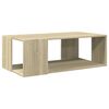 vidaXL Кафе маса, дъб сонома, 89,5x48x30 см, инженерно дърво