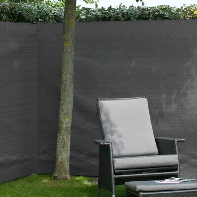 Nature Градинска визуална защита за ограда, PE, 1x3 м, антрацит