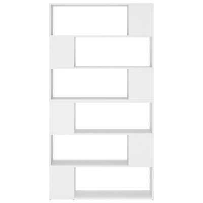 vidaXL Библиотека/разделител за стая, бяла, 100x24x188 см