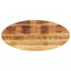 vidaXL Плот за маса, 100x40x2,5 см, овален, масивно дърво манго