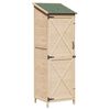 vidaXL Градина постройка Натурално 59,5 x 56 x 176,5 см