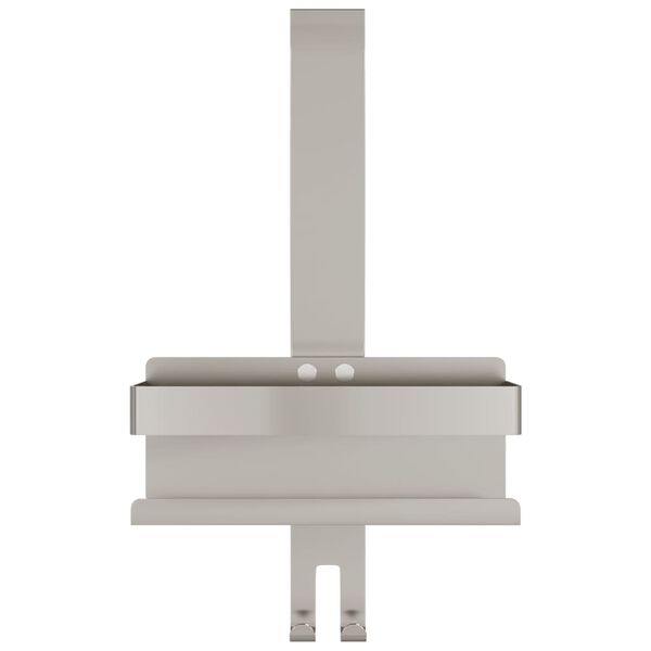 vidaXL Органайзер за душ кабина, матова неръждаема стомана 304