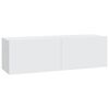 vidaXL Комплект ТВ шкафове от 5 части инженерно дърво Бял гланц