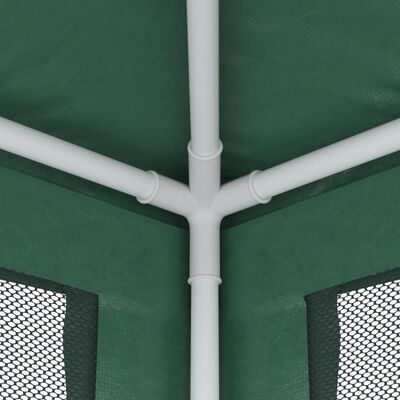 vidaXL Парти палатка с 4 мрежести странични стени зелена 3x3 м HDPE
