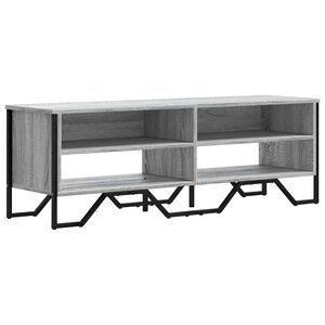 vidaXL ТB шкаф, сив сонома, 122x34x41 см, инженерно дърво
