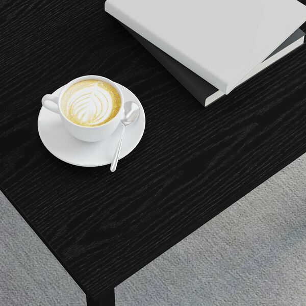 vidaXL Масичка за кафе Черния дъб 50 x 50 x 36 см Инженерно дърво