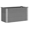 vidaXL Градинска повдигната леха, WPC, 100x50x54 см, сива