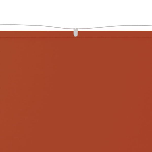 vidaXL Вертикален сенник, теракота, 60x1200 см, оксфорд плат