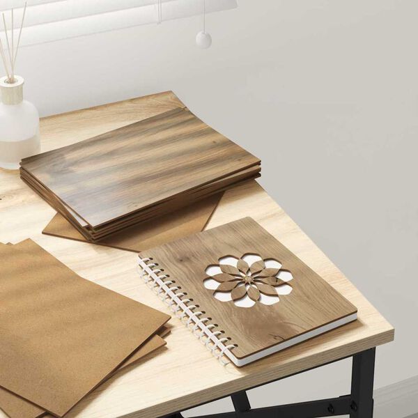 vidaXL Декор панели 150 pcs Дъб 15 x 21 x 0.27 см Инженерно дърво