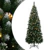 vidaXL Изкуствена коледна елха, 150 LED, 120 см