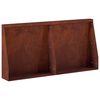 vidaXL Задържащи стени 2 бр. 40 x 12 x 30 см Кортенова стомана