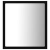 vidaXL LED огледало за баня, черно, 40x8,5x37 см, акрил