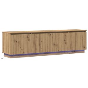 vidaXL ТВ шкаф 180 x 38 x 49 см Дъб Инженерна дървесина