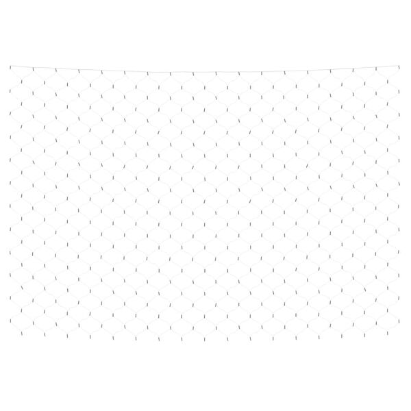 vidaXL Коледна светеща мрежа топло бяла 3x3 м 306 LED закрито/открито